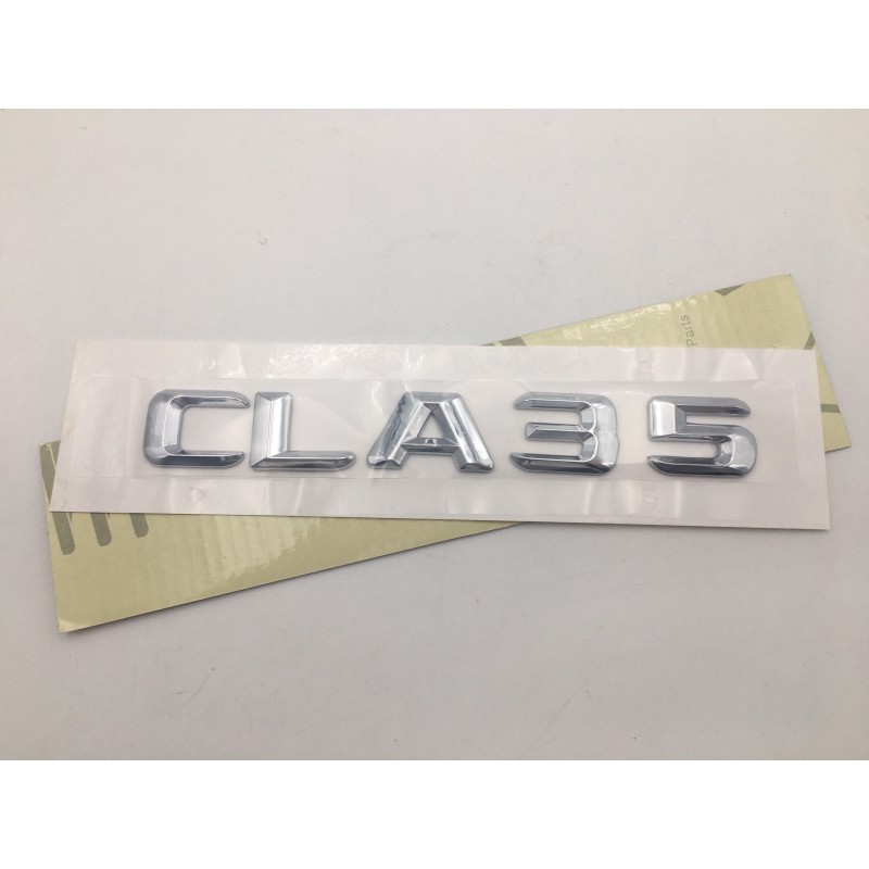 EMBLEMA LETRAS MERCEDES BENZ CLASE CLA CLA35 CROMADAS