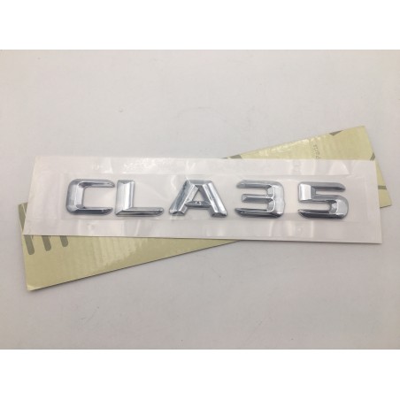 EMBLEMA LETRAS MERCEDES BENZ CLASE CLA CLA35 CROMADAS
