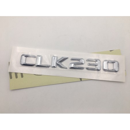 EMBLEMA LETRAS MERCEDES BENZ CLASE CLK CLK230 CROMADAS