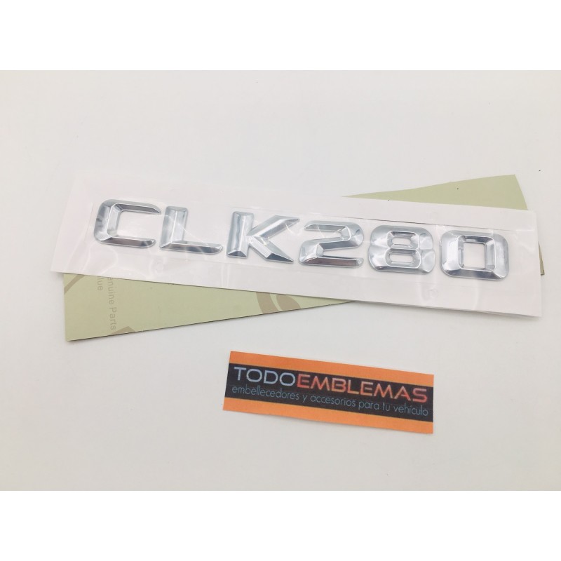 EMBLEMA LETRAS MERCEDES BENZ CLASE CLK CLK280 CROMADAS