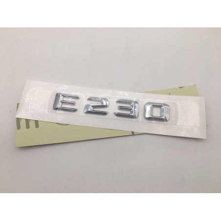 EMBLEMA LETRAS MERCEDES BENZ CLASE E E230 CROMADAS