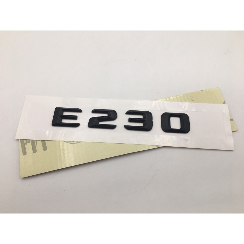 EMBLEMA LETRAS MERCEDES BENZ CLASE E E230 NEGRAS