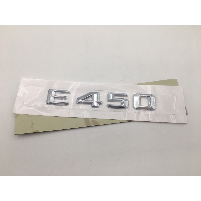 EMBLEMA LETRAS MERCEDES BENZ CLASE E E450 CROMADAS