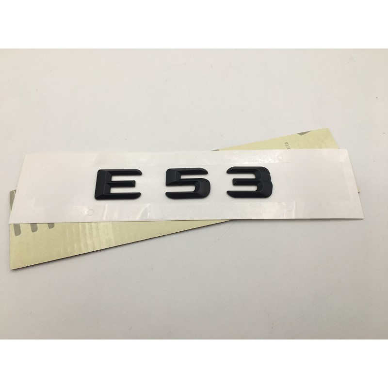 EMBLEMA LETRAS MERCEDES BENZ CLASE E E53 NEGRAS