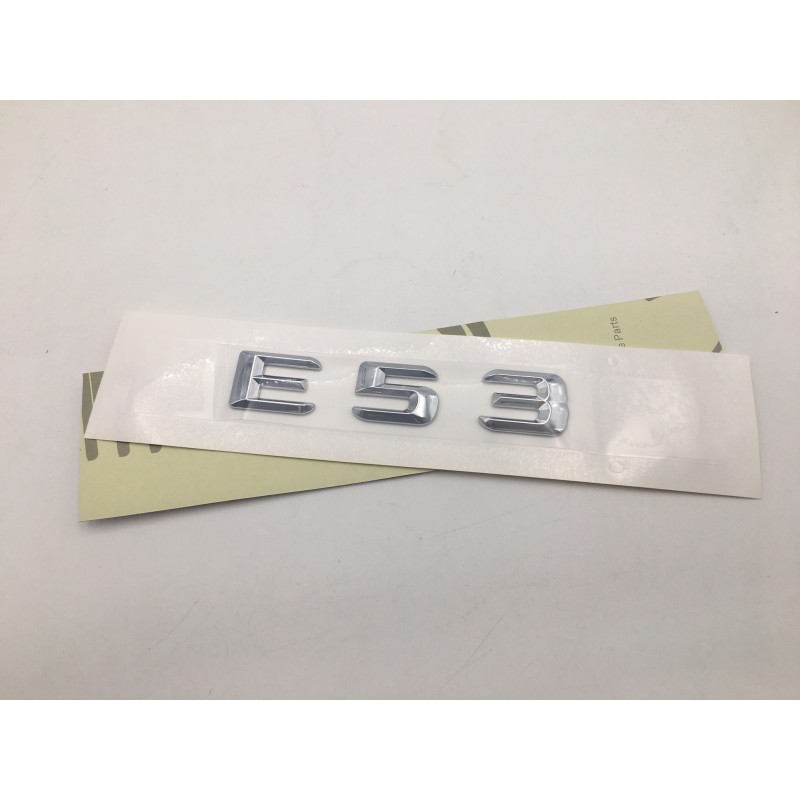 EMBLEMA LETRAS MERCEDES BENZ CLASE E E53 CROMADAS