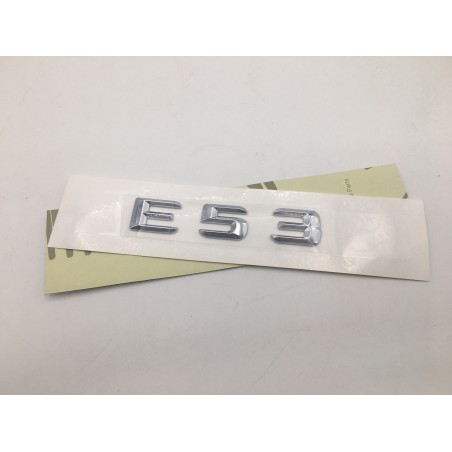 EMBLEMA LETRAS MERCEDES BENZ CLASE E E53 CROMADAS