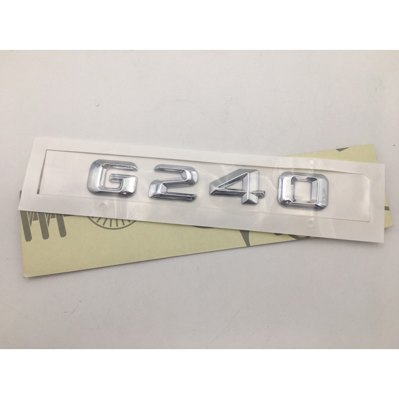 EMBLEMA LETRAS MERCEDES BENZ CLASE G G240 CROMADAS