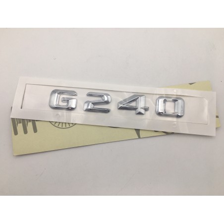 EMBLEMA LETRAS MERCEDES BENZ CLASE G G240 CROMADAS