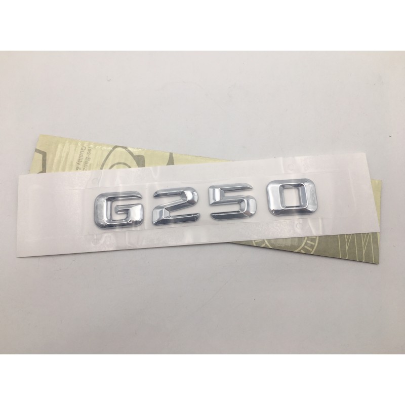 EMBLEMA LETRAS MERCEDES BENZ CLASE G G250 CROMADAS