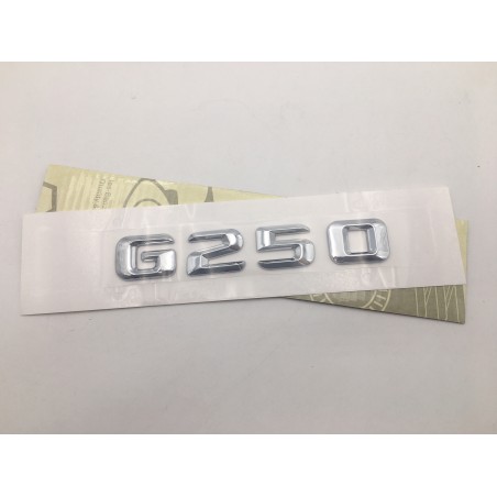 EMBLEMA LETRAS MERCEDES BENZ CLASE G G250 CROMADAS