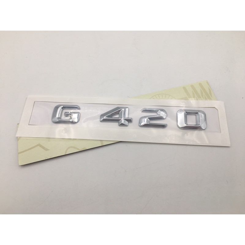 EMBLEMA LETRAS MERCEDES BENZ CLASE G G420 CROMADAS