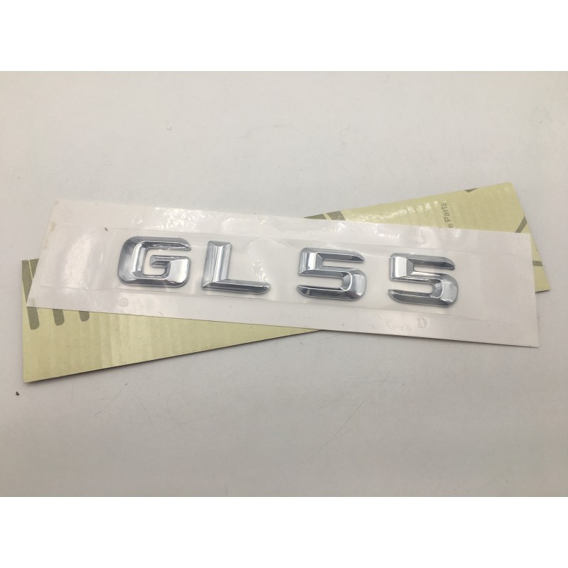 EMBLEMA LETRAS MERCEDES BENZ CLASE GL GL55 CROMADAS