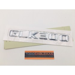 EMBLEMA LETRAS MERCEDES BENZ CLASE GLK GLK300 CROMADAS