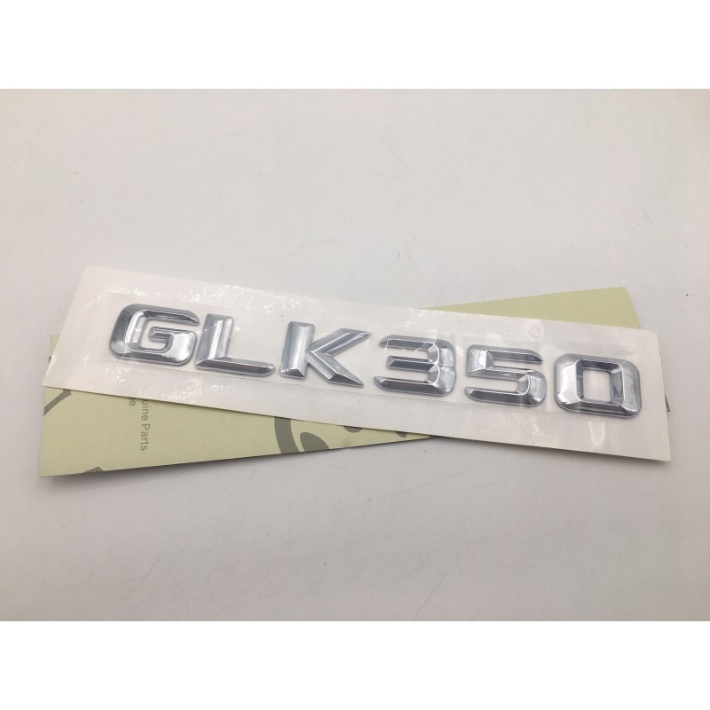 EMBLEMA LETRAS MERCEDES BENZ CLASE GLK GLK350 CROMADAS