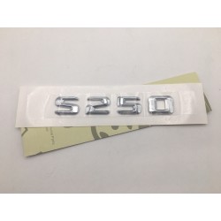 EMBLEMA LETRAS MERCEDES BENZ CLASE S S250 CROMADAS