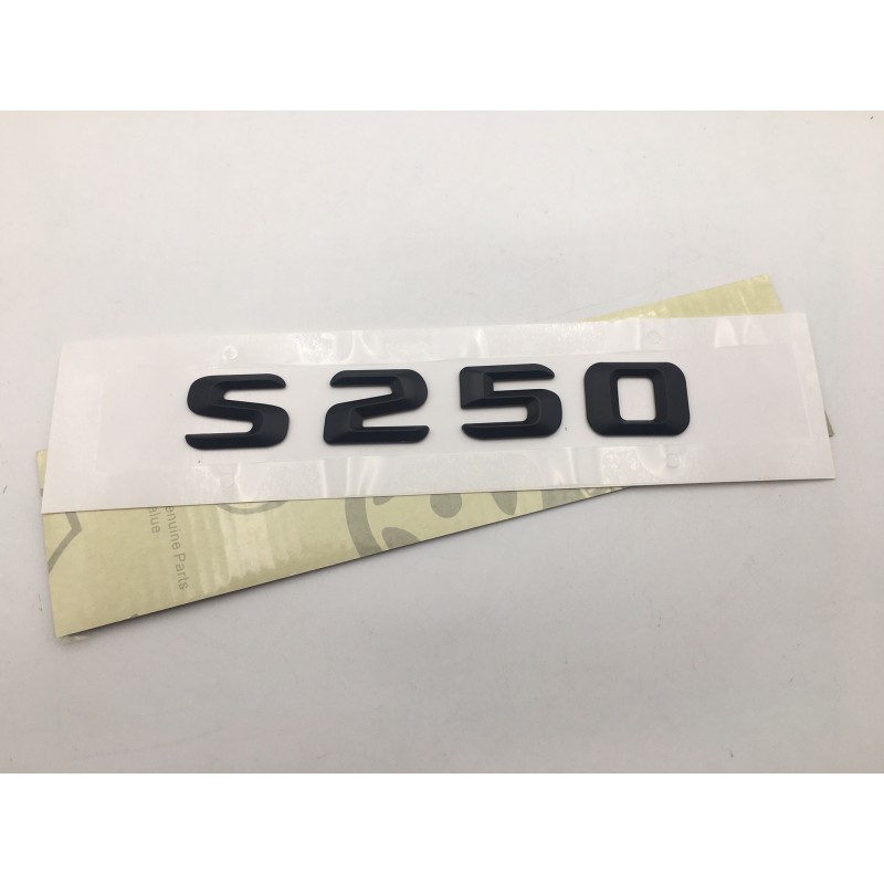 EMBLEMA LETRAS MERCEDES BENZ CLASE S S250 NEGRO