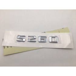 EMBLEMA LETRAS MERCEDES BENZ CLASE S S260 CROMADO