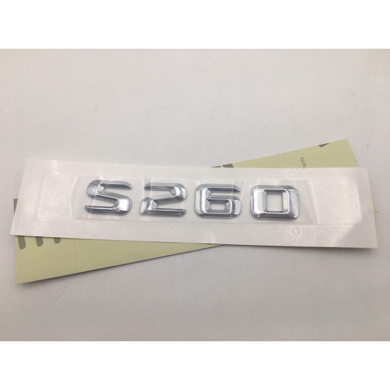 EMBLEMA LETRAS MERCEDES BENZ CLASE S S260 CROMADO