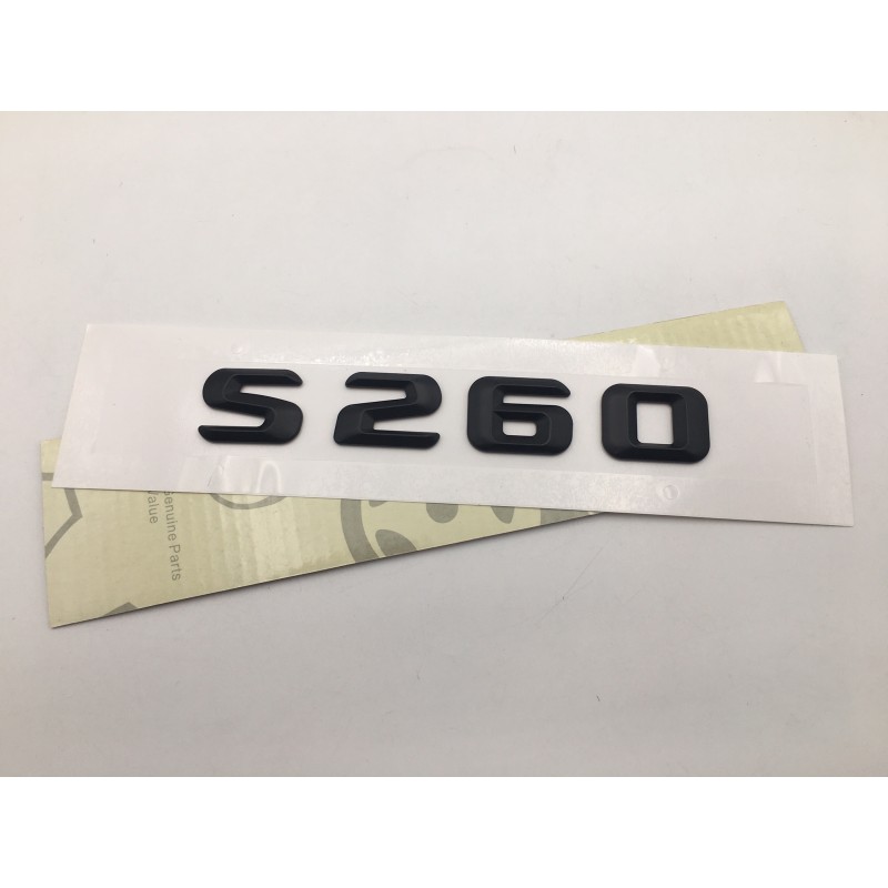 EMBLEMA LETRAS MERCEDES BENZ CLASE S S260 NEGRAS