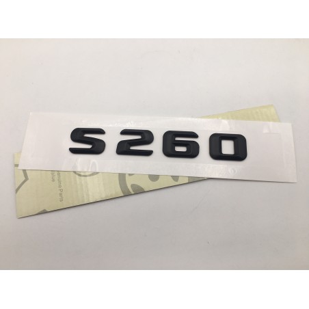 EMBLEMA LETRAS MERCEDES BENZ CLASE S S260 NEGRAS