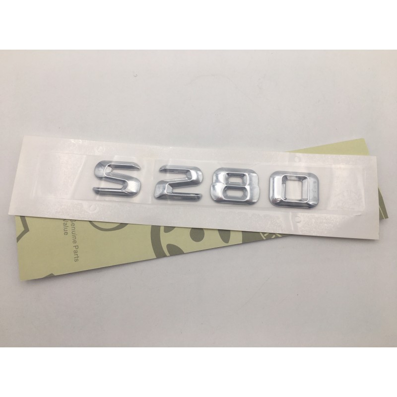 EMBLEMA LETRAS MERCEDES BENZ CLASE S S280 CROMADO