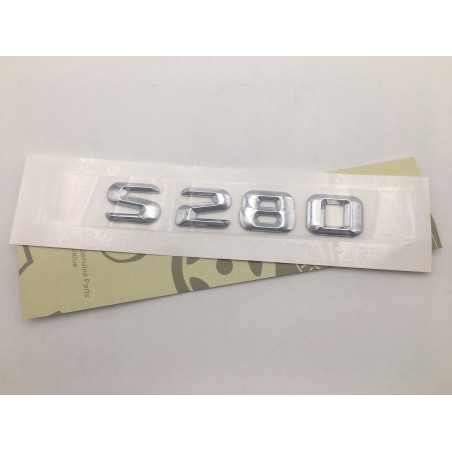 EMBLEMA LETRAS MERCEDES BENZ CLASE S S280 CROMADO