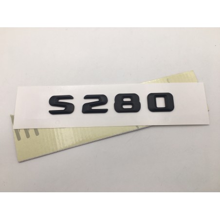 EMBLEMA LETRAS MERCEDES BENZ CLASE S S280 NEGRO