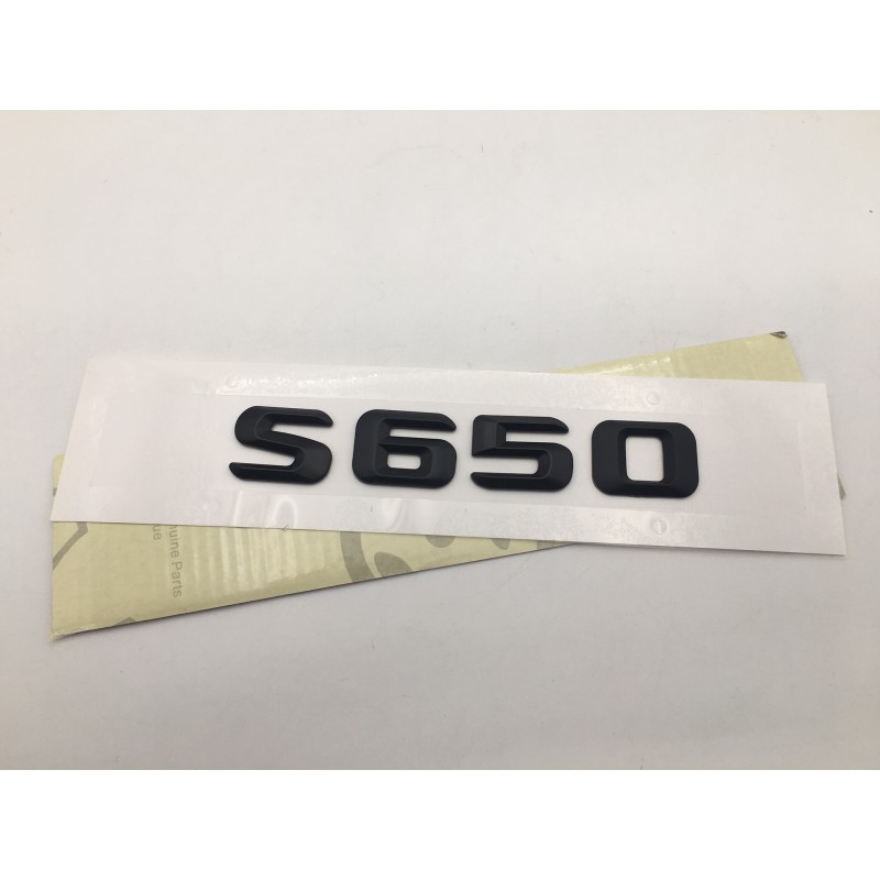 EMBLEMA LETRAS MERCEDES BENZ CLASE S S650 NEGRO