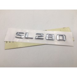 EMBLEMA LETRAS MERCEDES BENZ CLASE SL SL280 CROMADO