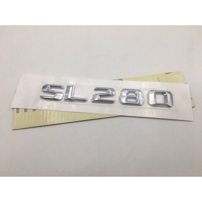 EMBLEMA LETRAS MERCEDES BENZ CLASE SL SL280 CROMADO