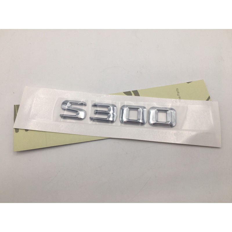 EMBLEMA LETRAS MERCEDES BENZ CLASE S S300 CROMADO