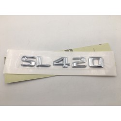EMBLEMA LETRAS MERCEDES BENZ CLASE SL SL420 CROMADO