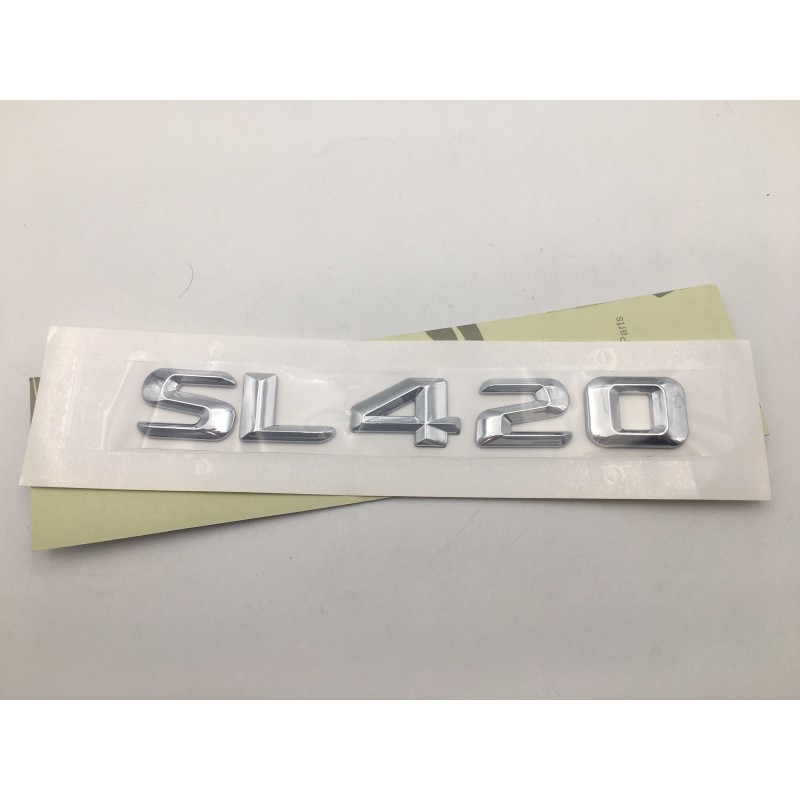 EMBLEMA LETRAS MERCEDES BENZ CLASE SL SL420 CROMADO