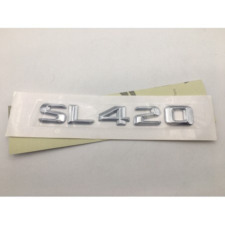 EMBLEMA LETRAS MERCEDES BENZ CLASE SL SL420 CROMADO