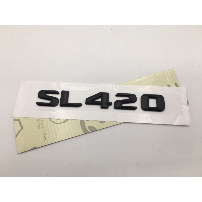 EMBLEMA LETRAS MERCEDES BENZ CLASE SL SL420 NEGRO