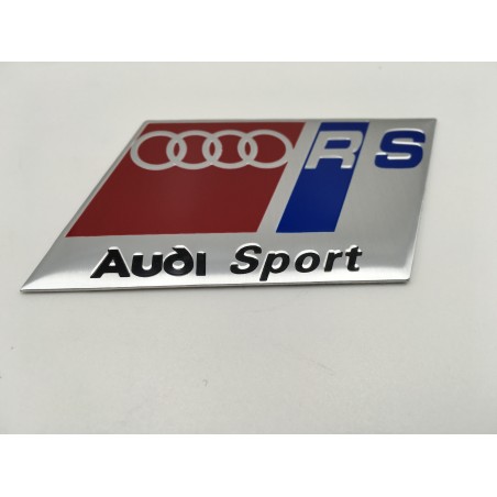 Emblema Placa AUDI Sport RS 90x45mm
