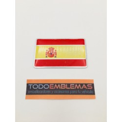 Emblema Placa Aluminio Bandera ESPAÑOLA 8x5cm