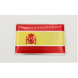 Emblema Placa Aluminio Bandera ESPAÑOLA 8x5cm