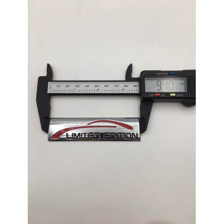 Emblema Metálico LIMITED EDITION Cromado 90x23mm