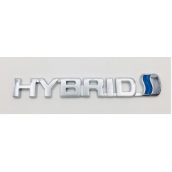 Emblema Placa TOYOTA HYBRID Cromado 152x20mm