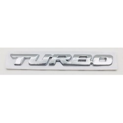 Emblema Placa TURBO Cromado 96x11mm