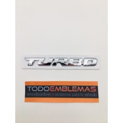 Emblema Placa TURBO Cromado 96x11mm