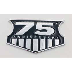 Emblema Placa Metálico 75 ANIVERSARY 10x6cm