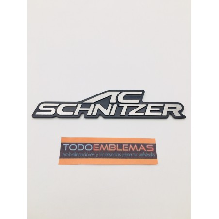 Emblema Placa BMW AC-SCHNITZER 160x35mm