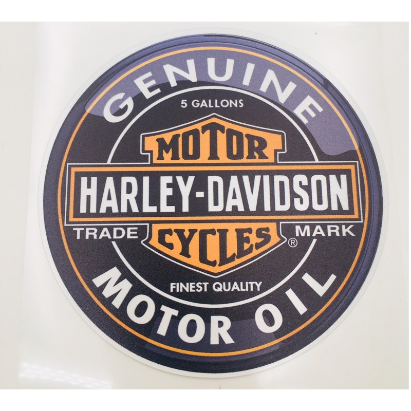 Emblema Placa Aluminio HARLEY DAVIDSON Motor Oil
