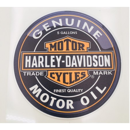 Emblema Placa Aluminio HARLEY DAVIDSON Motor Oil