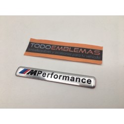 EMBLEMA BMW PERFORMANCE ALUMINIO 85x12mm