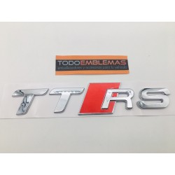 Emblema Trasero AUDI TTRS Cromado