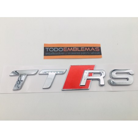 Emblema Trasero AUDI TTRS Cromado