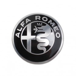 Chapas Adhesivas Centro de Rueda ALFA ROMEO Negras 56mm